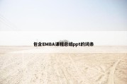 包含EMBA课程总结ppt的词条