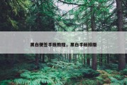 黑白便签手账教程，黑白手帐排版