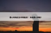 爱心玫瑰纪念币钥匙扣？ 玫瑰爱心项链？