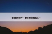 整装橱柜照片？ 整体橱柜装修设计？