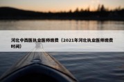 河北中西医执业医师缴费（2021年河北执业医师缴费时间）