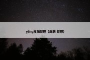 yjing皮肤管理（皮肤 管理）