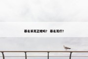 慕名采耳正规吗？ 慕名耳疗？