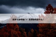 皮肤小游戏推广？ 皮肤游戏是什么？