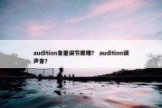 audition音量调节原理？ audition调声音？