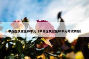 中西医执业医师单元（中西医执业医师单元考试内容）