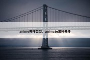 anime元件类型，animate三种元件