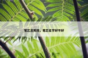 笔芯丑男孩，笔芯名字好不好