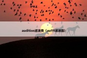audition滤波类（aufft滤波器）