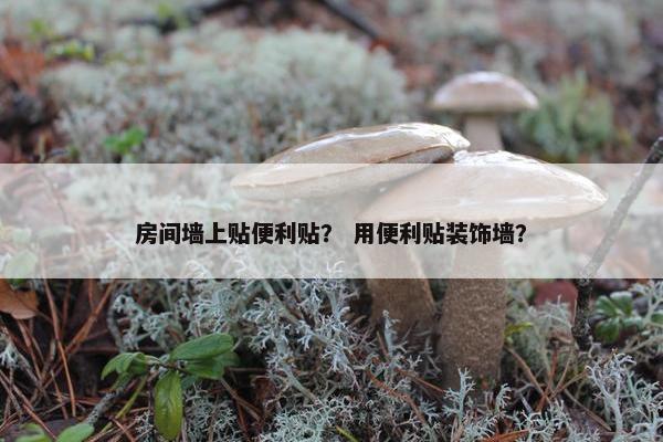 房间墙上贴便利贴？ 用便利贴装饰墙？