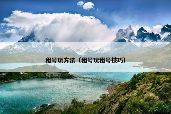 租号玩方法(租号玩租号技巧) 租号玩方法(租号玩租号技巧)