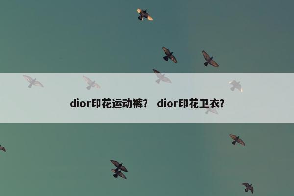 dior印花运动裤? dior印花卫衣? dior印花运动裤? dior印花卫衣?