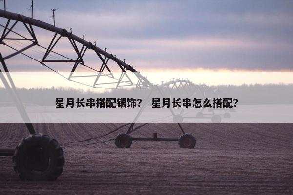 星月长串搭配银饰? 星月长串怎么搭配? 星月长串搭配银饰? 星月长串怎么搭配?