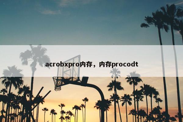 acrobxpro内存,内存procodt acrobxpro内存,内存procodt