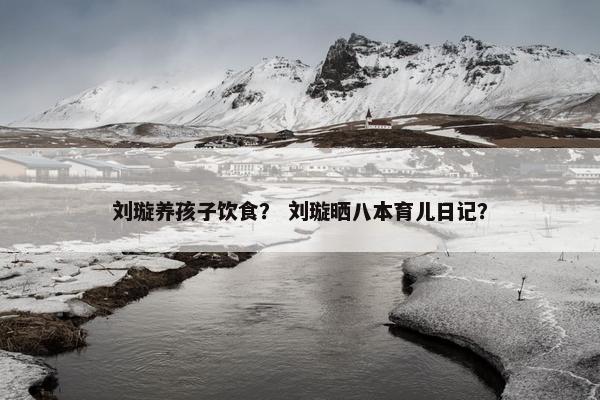 刘璇养孩子饮食? 刘璇晒八本育儿日记? 刘璇养孩子饮食? 刘璇晒八本育儿日记?