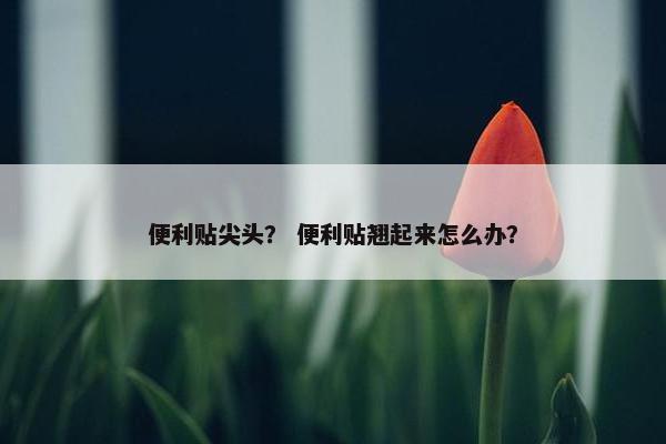 便利贴尖头？ 便利贴翘起来怎么办？