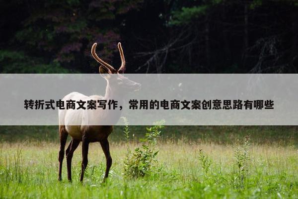 转折式电商文案写作，常用的电商文案创意思路有哪些