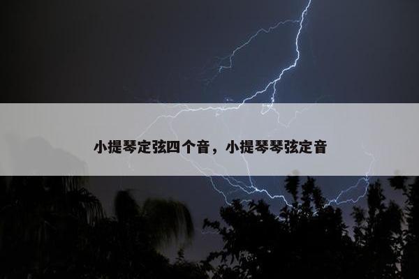 小提琴定弦四个音,小提琴琴弦定音 小提琴定弦四个音,小提琴琴弦定音