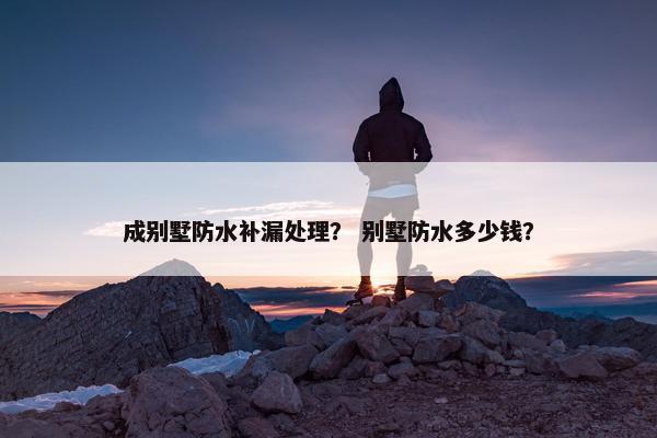 成别墅防水补漏处理? 别墅防水多少钱? 成别墅防水补漏处理? 别墅防水多少钱?