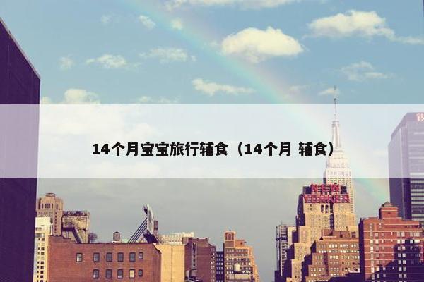 14个月宝宝旅行辅食(14个月 辅食) 14个月宝宝旅行辅食(14个月 辅食)