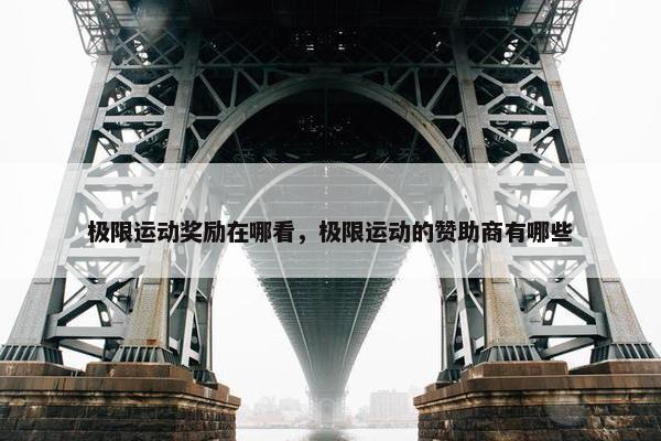 极限运动奖励在哪看，极限运动的赞助商有哪些