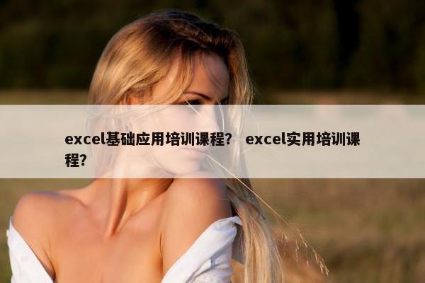excel基础应用培训课程？ excel实用培训课程？