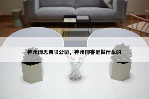 神州博思有限公司,神州博睿是做什么的 神州博思有限公司,神州博睿是做什么的