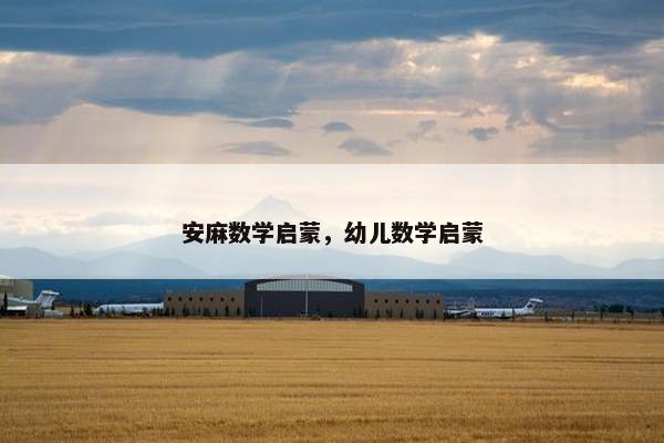 安麻数学启蒙,幼儿数学启蒙 安麻数学启蒙,幼儿数学启蒙