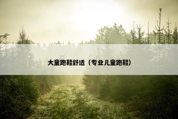 大童跑鞋舒适（专业儿童跑鞋）