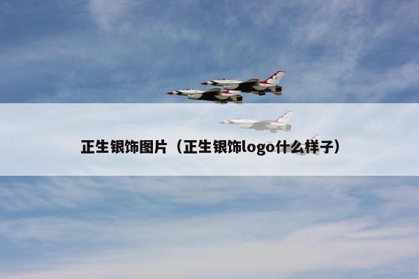 正生银饰图片（正生银饰logo什么样子）