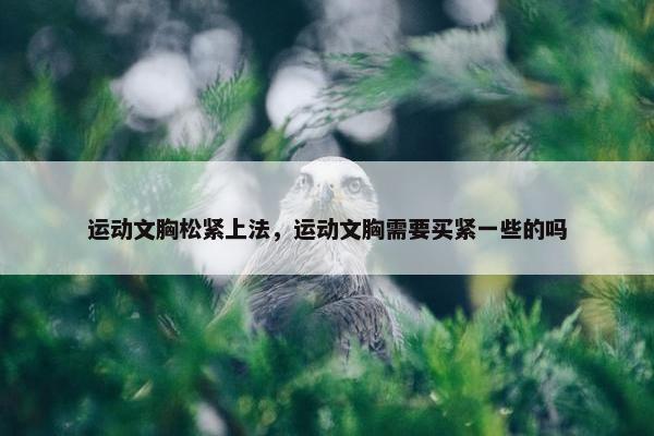 运动文胸松紧上法，运动文胸需要买紧一些的吗