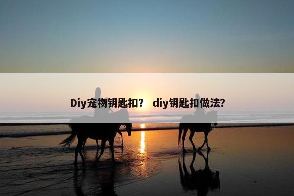 Diy宠物钥匙扣？ diy钥匙扣做法？