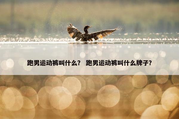 跑男运动裤叫什么? 跑男运动裤叫什么牌子? 跑男运动裤叫什么? 跑男运动裤叫什么牌子?