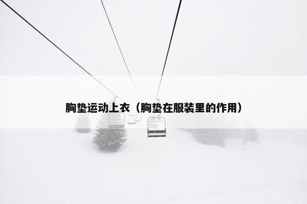 胸垫运动上衣（胸垫在服装里的作用）