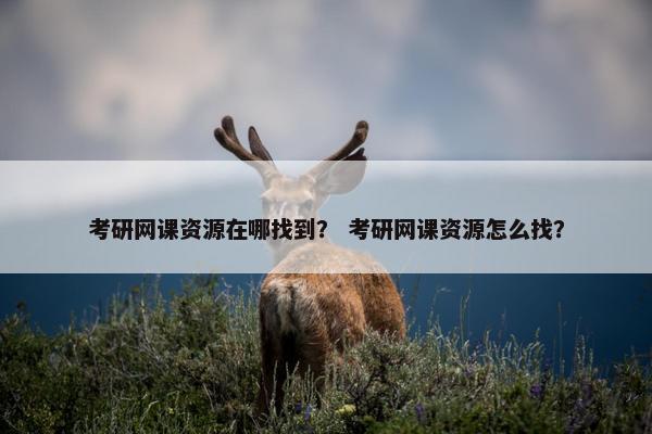 考研网课资源在哪找到? 考研网课资源怎么找? 考研网课资源在哪找到? 考研网课资源怎么找?